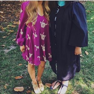 Free People Emma embroidered dress size XS